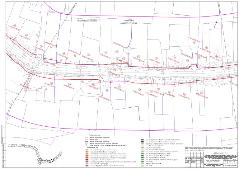 Схема сельского населенного пункта